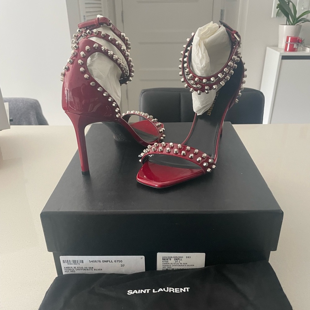 Saint Laurent Amber Stud Sandals